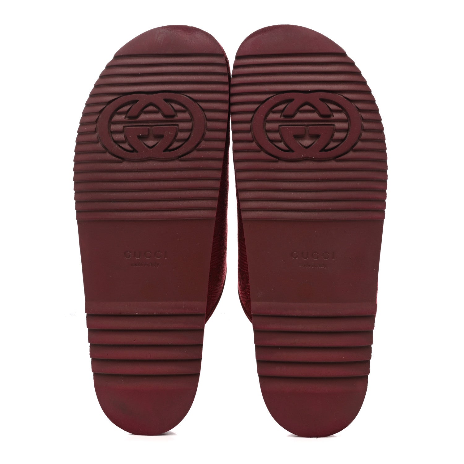 GG SUPREME MONOGRAM WOMENS HORSEBIT SLIPPERS ROSSO ANCORA
