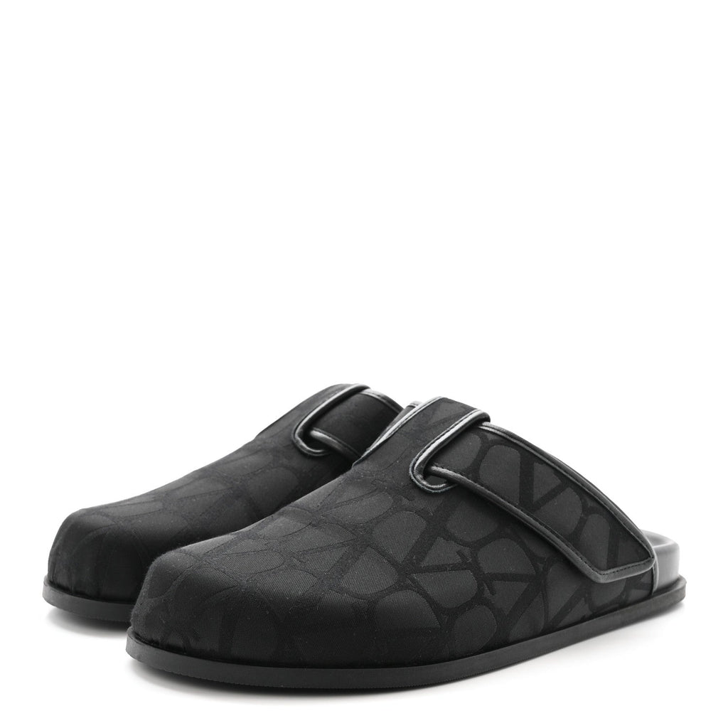 JACQUARD ICONOGRAPHE VLOGO MULES BLACK