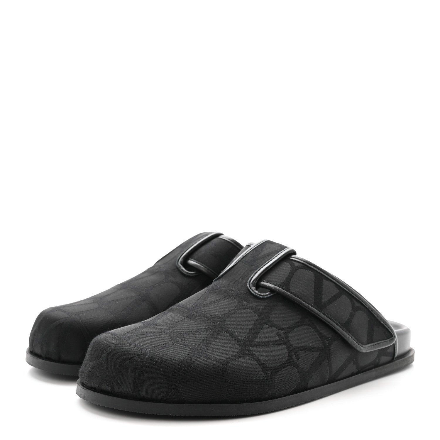 JACQUARD ICONOGRAPHE VLOGO MULES BLACK