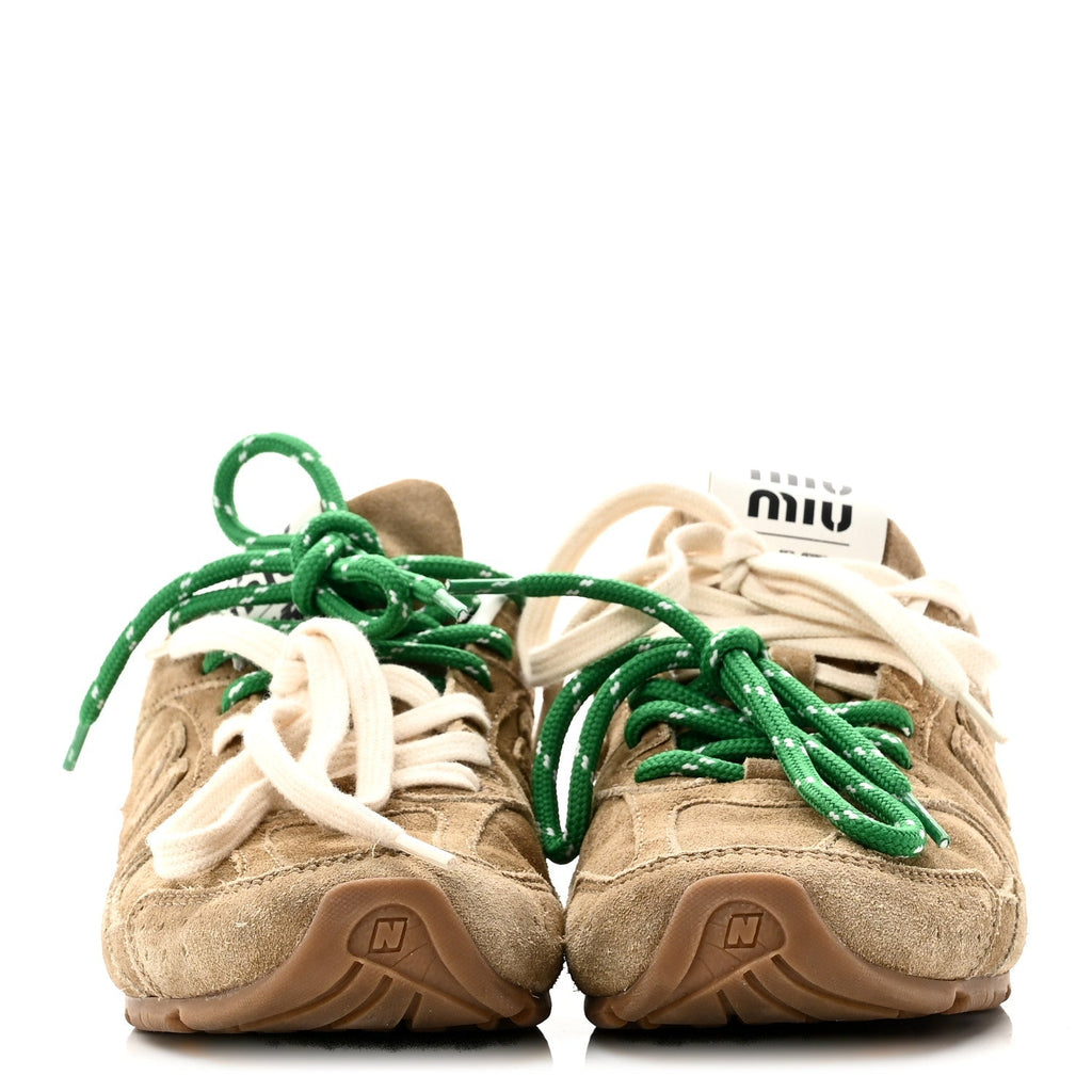X NEW BALANCE SUEDE 530 SL SNEAKERS ECRU