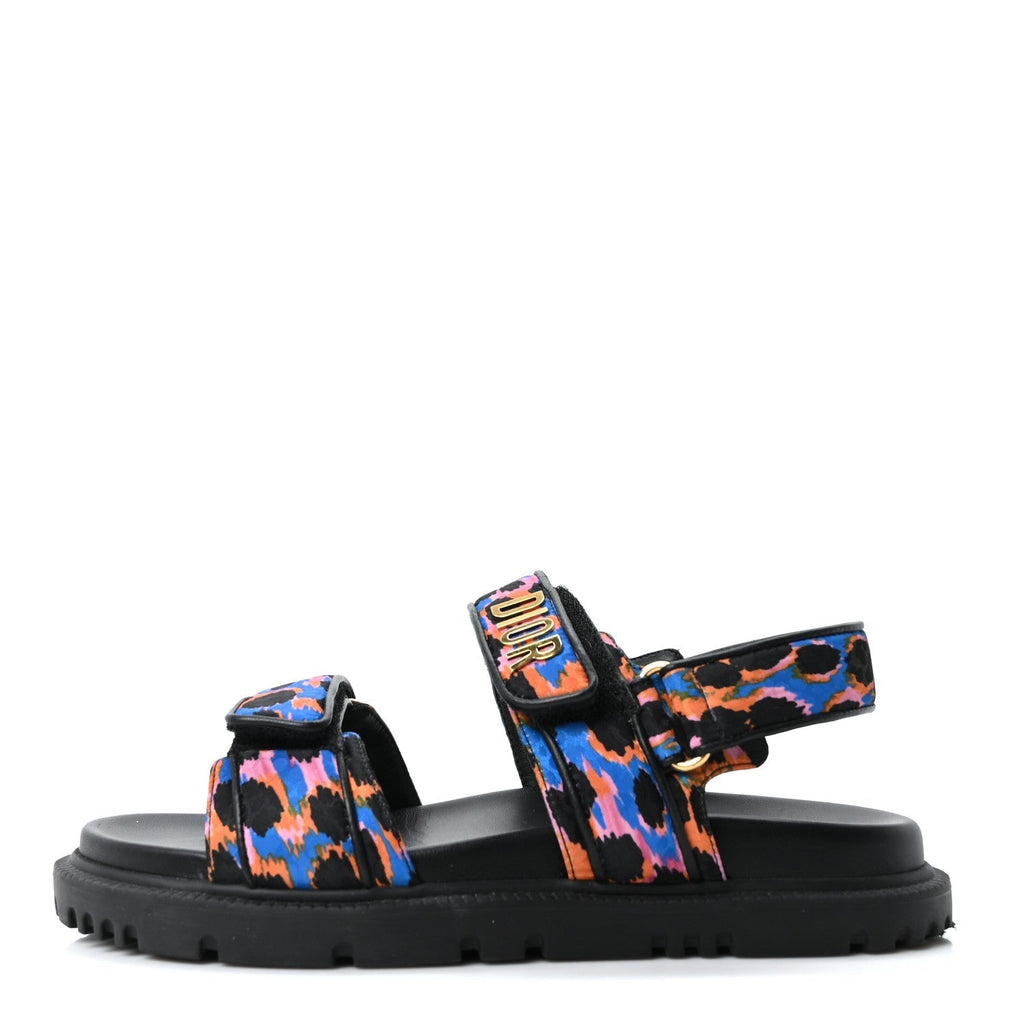TECHNICAL FABRIC MIZZA PRINT DIORACT SANDALS MULTICOLOR