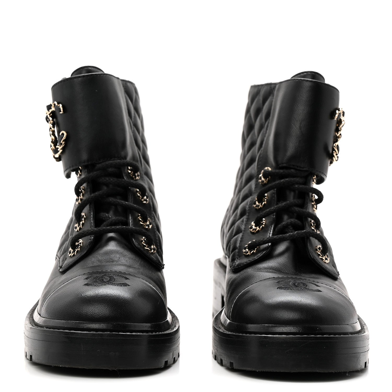CALFSKIN CAP TOE CC RIDING BOOTS BLACK