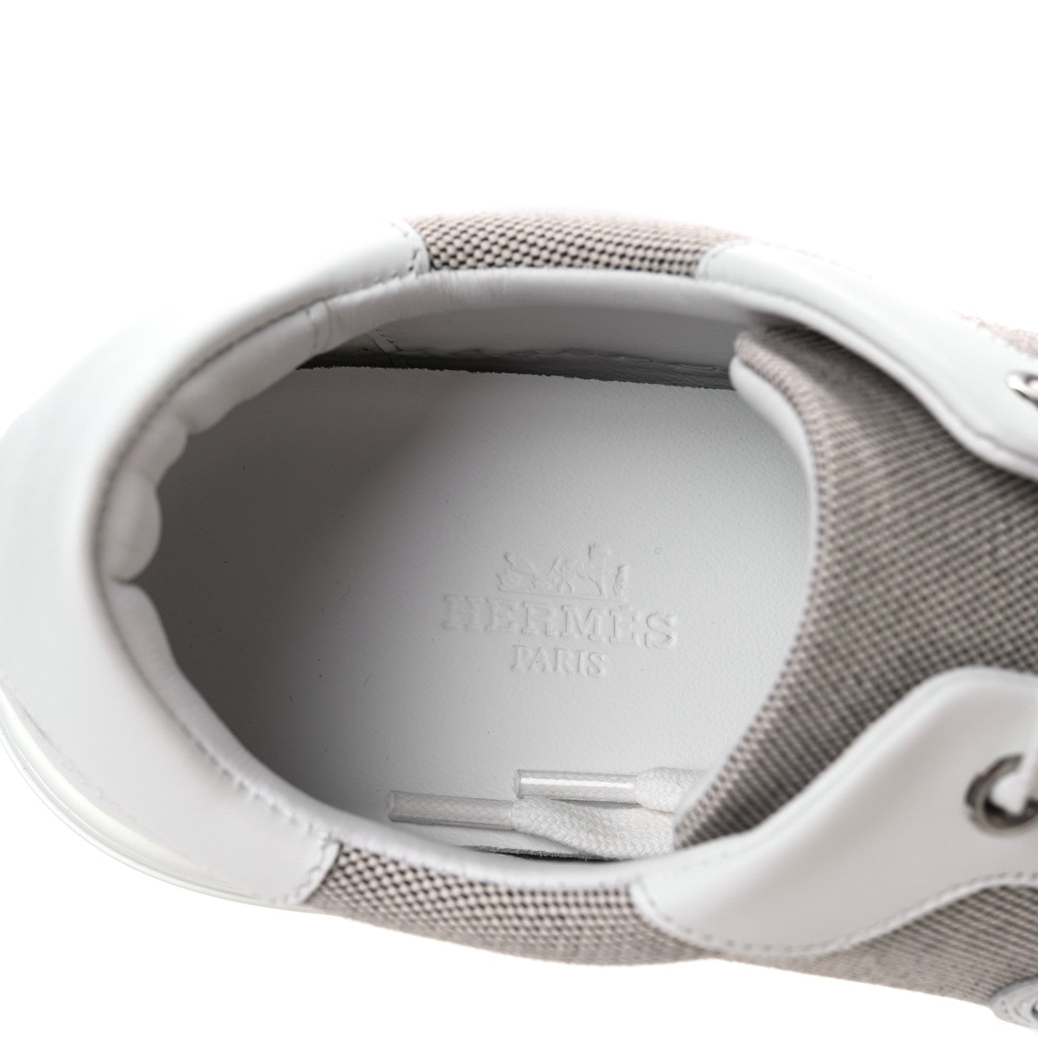 CALFSKIN CANVAS DAY SNEAKERS PRUNOIR WHITE