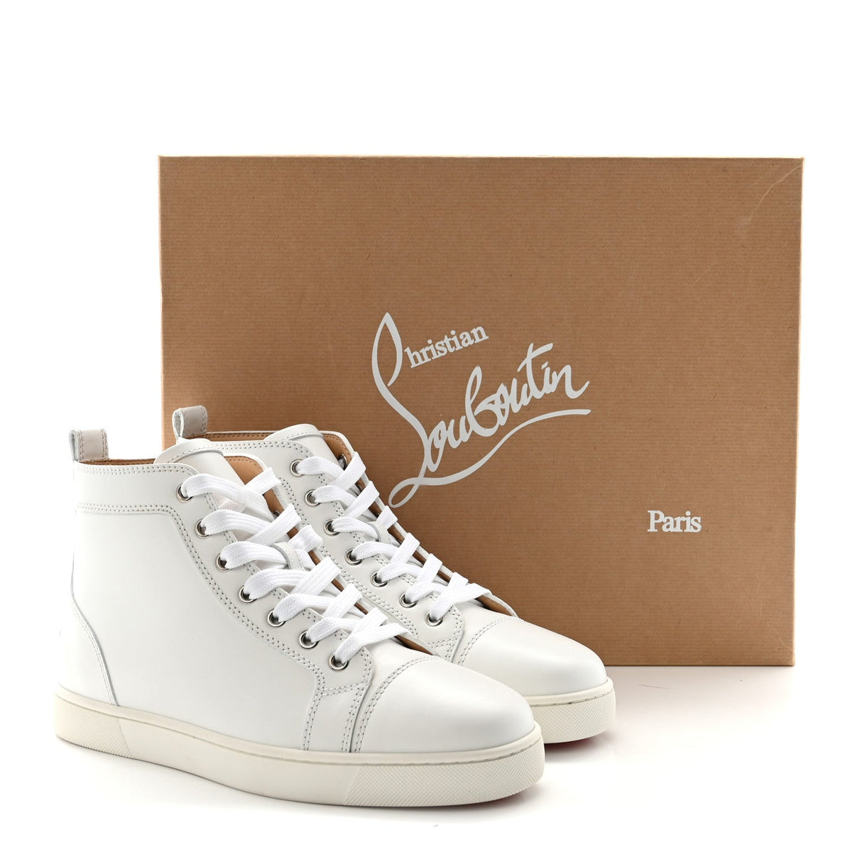 LOUIS VUITTON MONOGRAM CALFSKIN LOUS SNEAKERS WHITE & BLACK