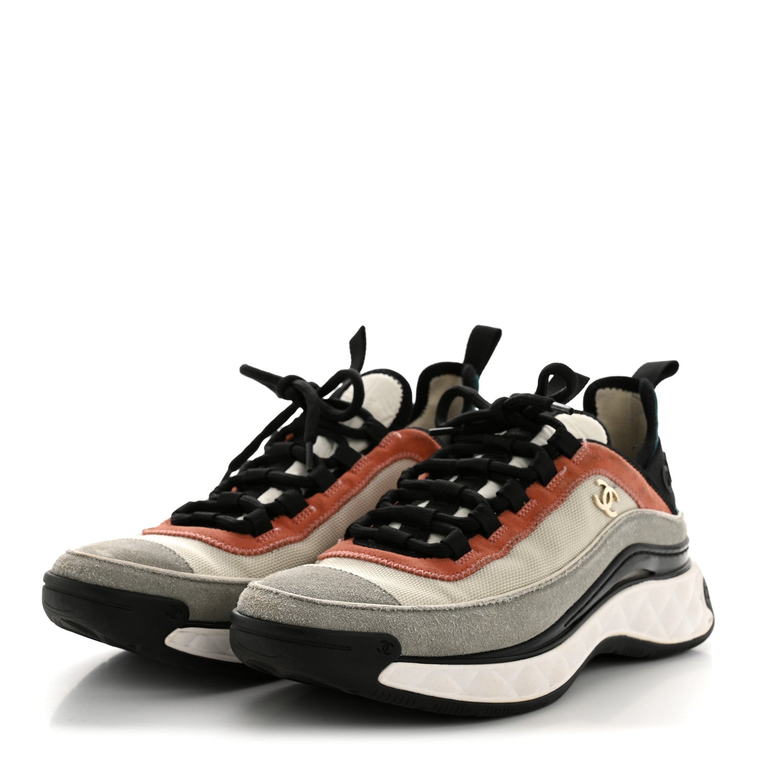 FABRIC SUEDE CC SNEAKERS WHITE LIGHT GREY PINK
