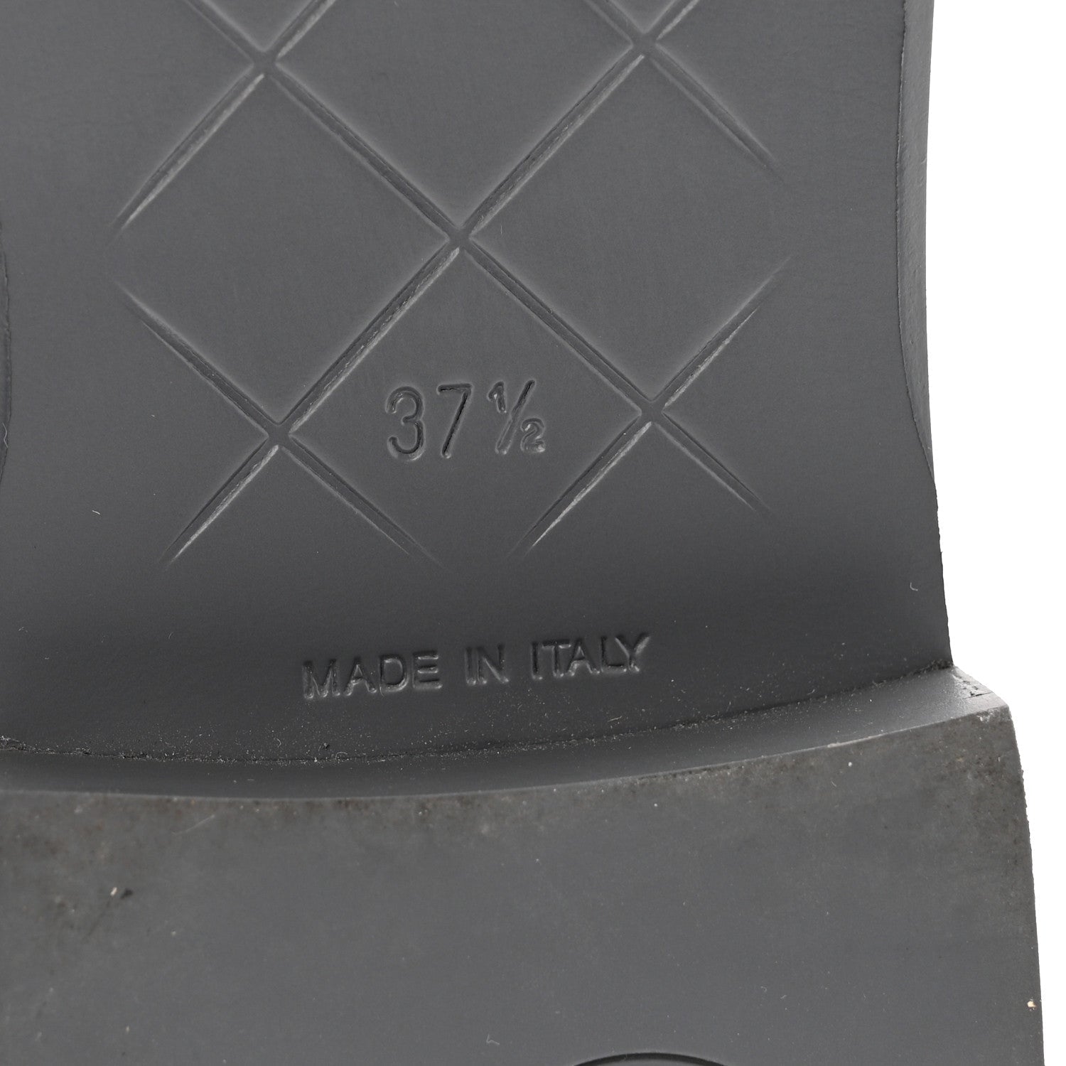 LAMBSKIN QUILTED CC TURNLOCK MULES GREY