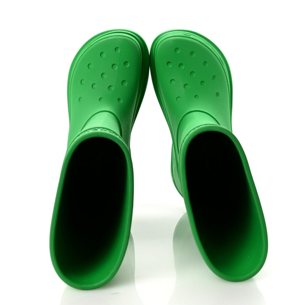 X CROCS RUBBER WOMENS RAIN BOOTS GRASS GREEN