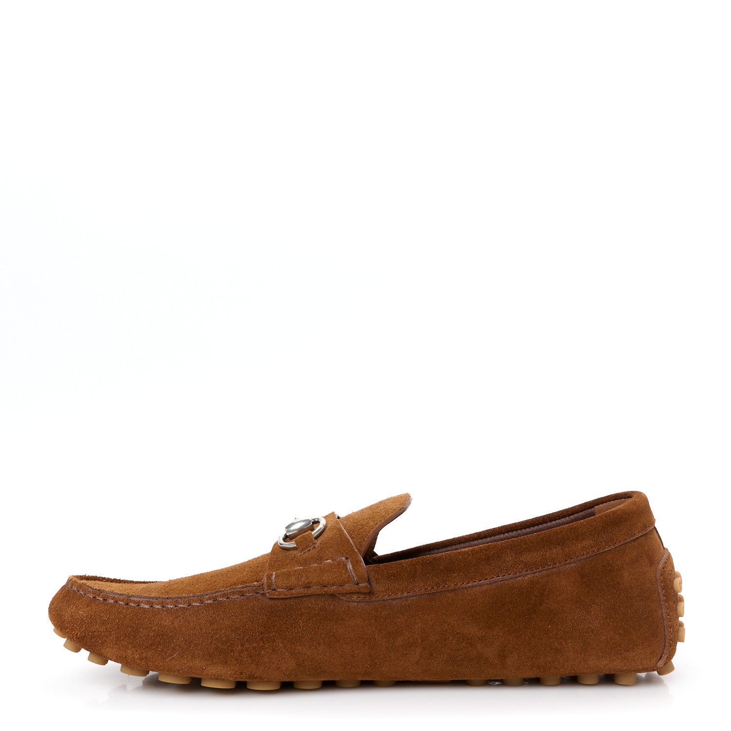 SUEDE MENS HORSEBIT DRIVER LOAFERS CUIR
