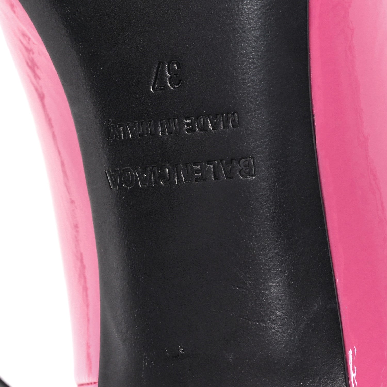 SHINY CALFSKIN BB SQUARE KNIFE 80MM PUMPS SWEET PINK