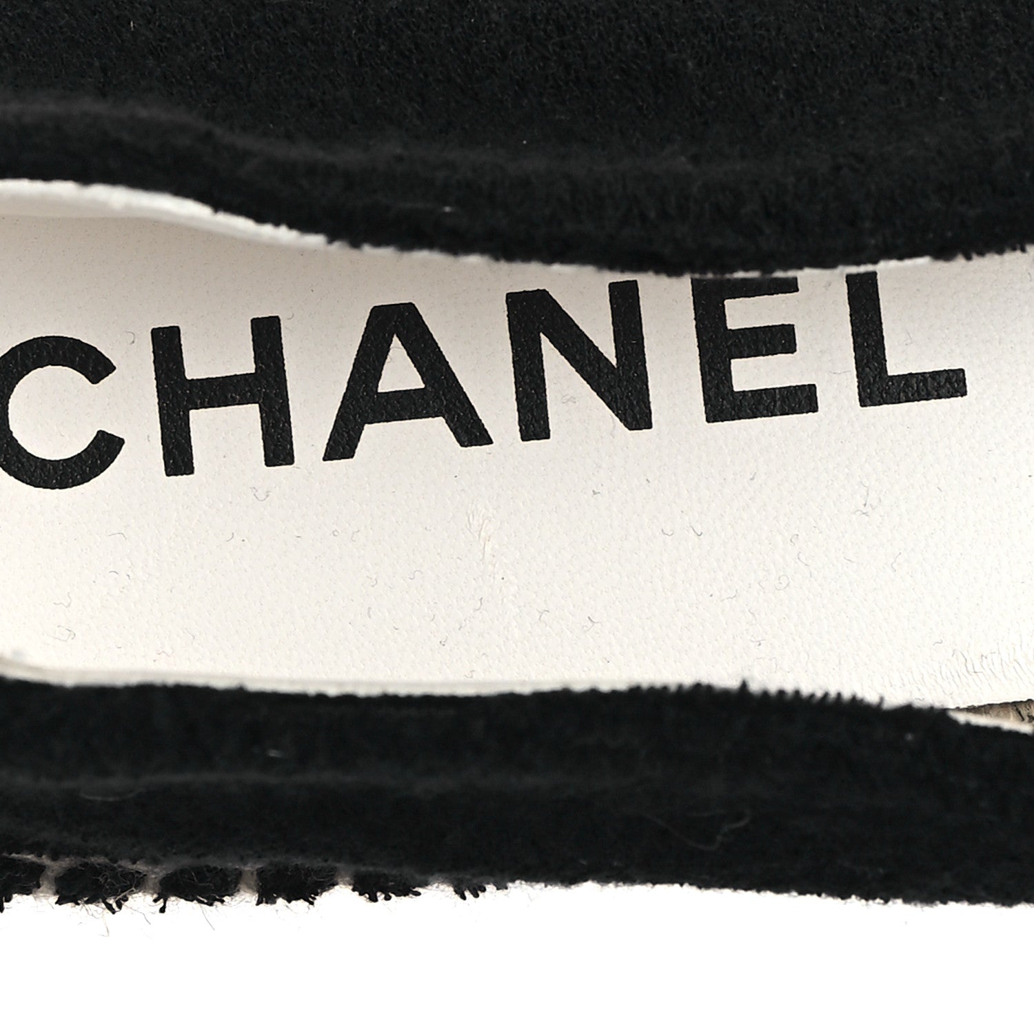 COTTON LAMBSKIN CC ESPADRILLES BLACK WHITE