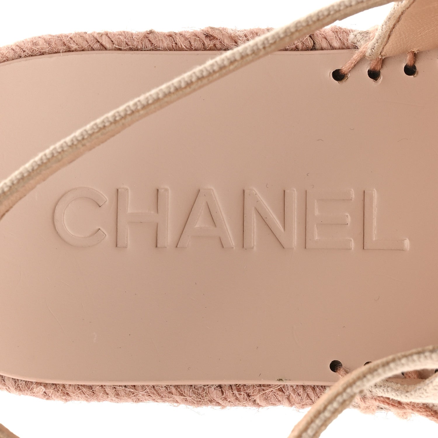 CANVAS STRASS CC ESPADRILLE SLINGBACK SANDALS PINK