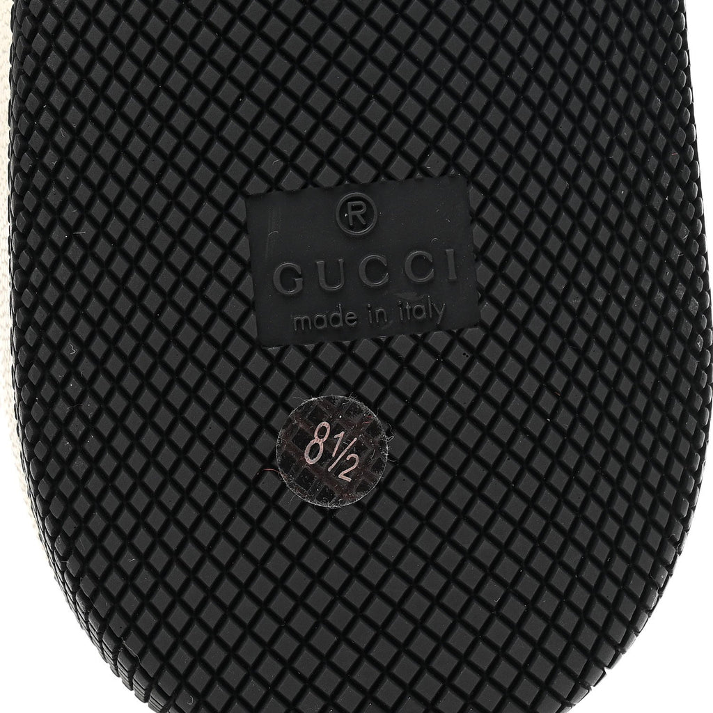 GG SUPREME MONOGRAM MIRO SOFT CALFSKIN WEB MENS SCREENER SNEAKERS BLACK GREY SKY