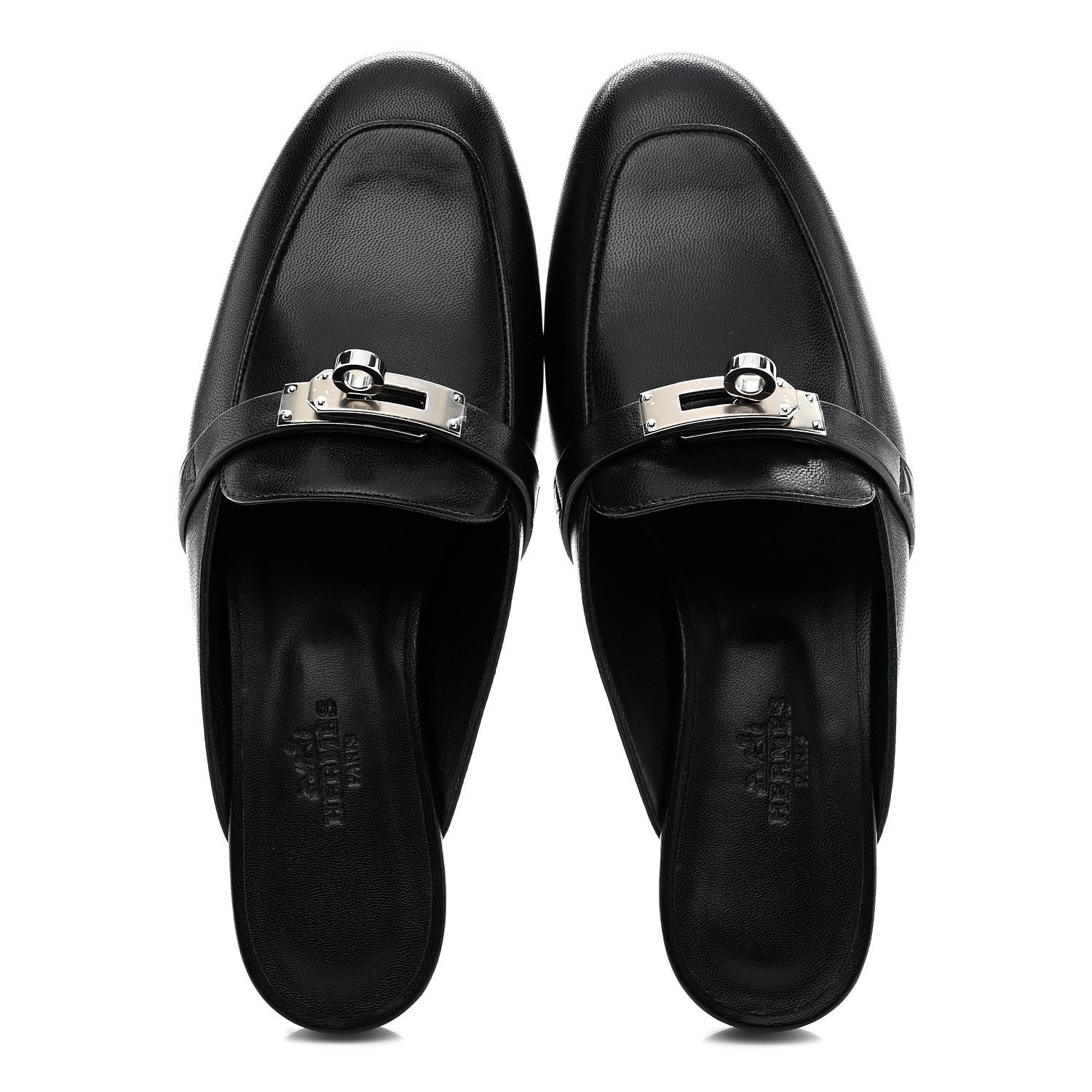 GOATSKIN OZ MULES BLACK