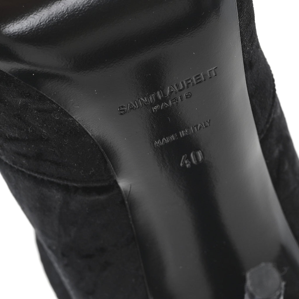 VELVET ELLA 110 KNEE HIGH BOOTS BLACK