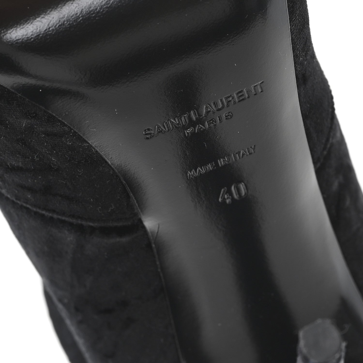 VELVET ELLA 110 KNEE HIGH BOOTS BLACK