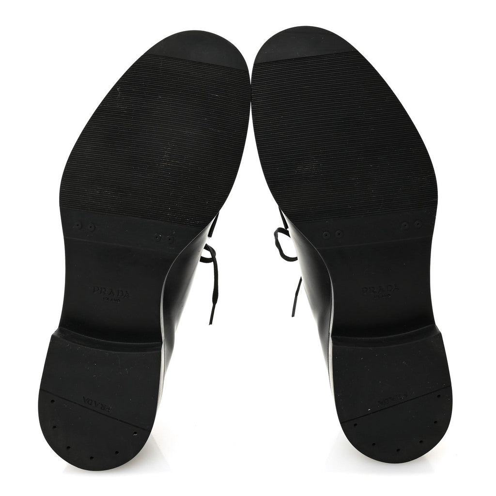 SPAZZOLATO TRIANGLE MENS DERBY LOAFERS BLACK