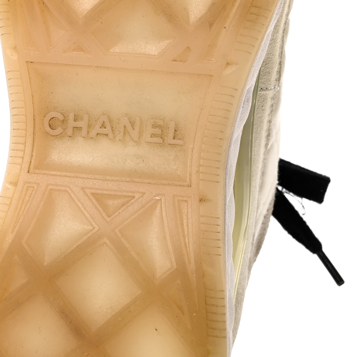 FABRIC SUEDE CALFSKIN CC SNEAKERS IVORY BLACK
