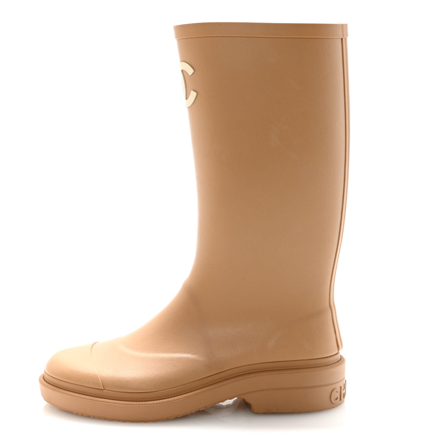 CAOUTCHOUK CC HIGH BOOTS BEIGE