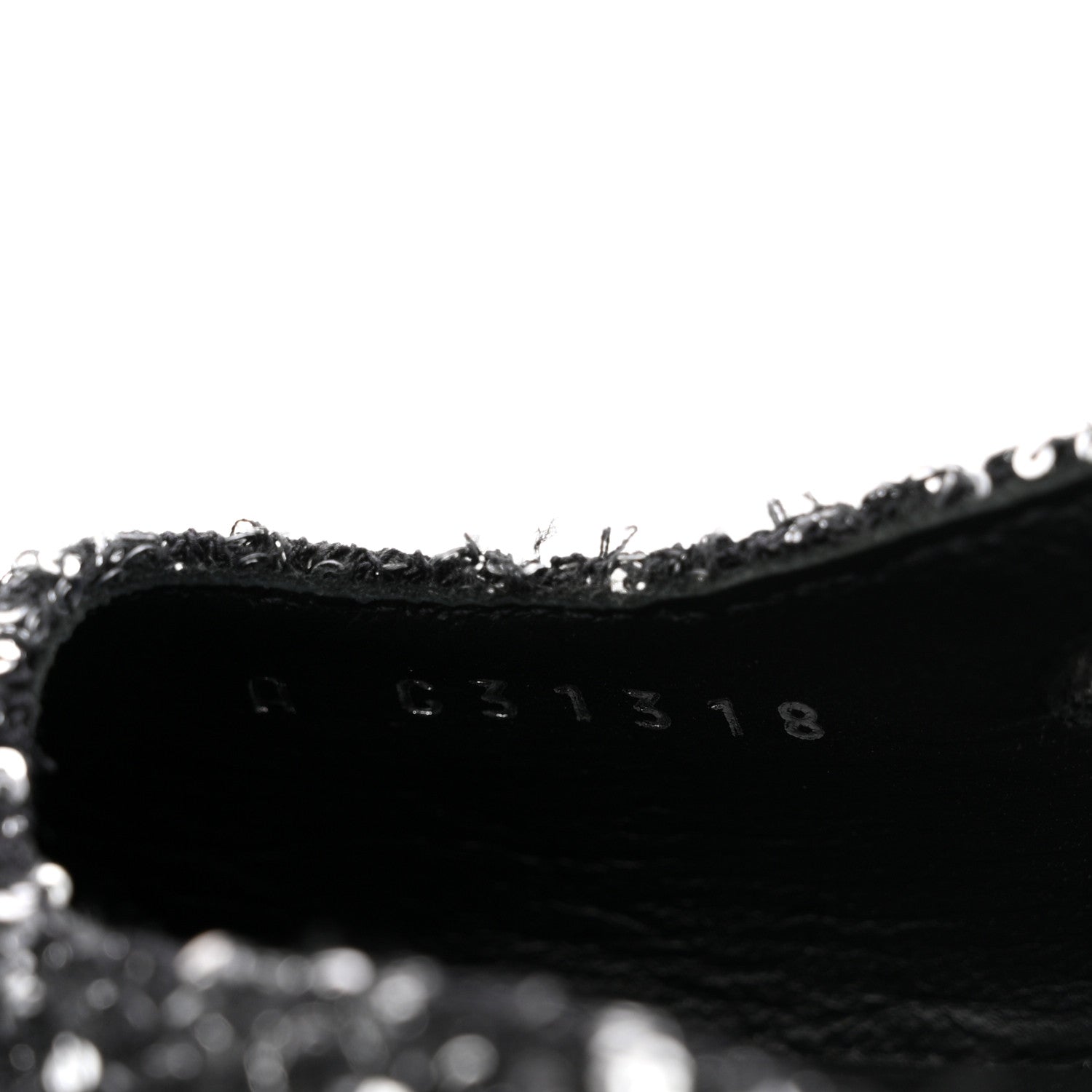 TWEED SEQUIN CAP TOE CC SLINGBACK PUMPS BLACK WHITE SILVER