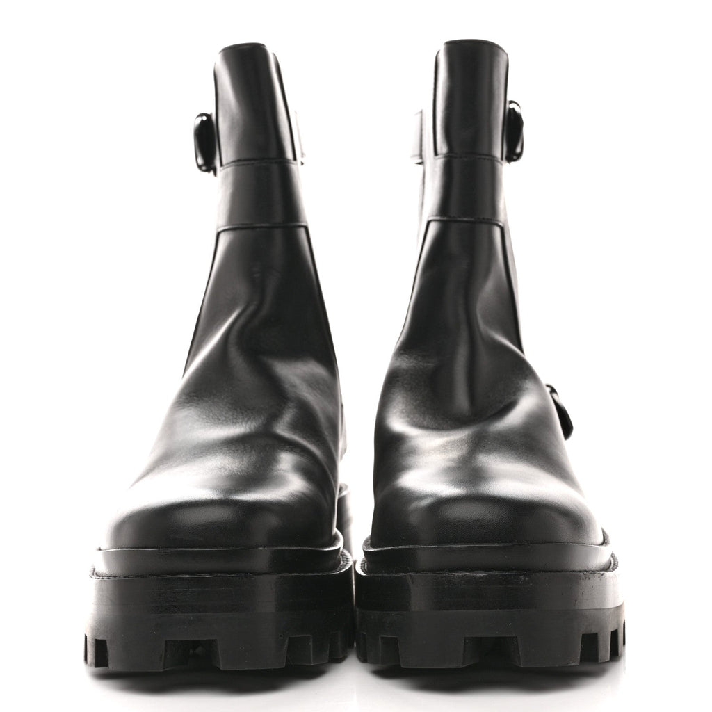 CALFSKIN JAIME ANKLE BOOTS BLACK