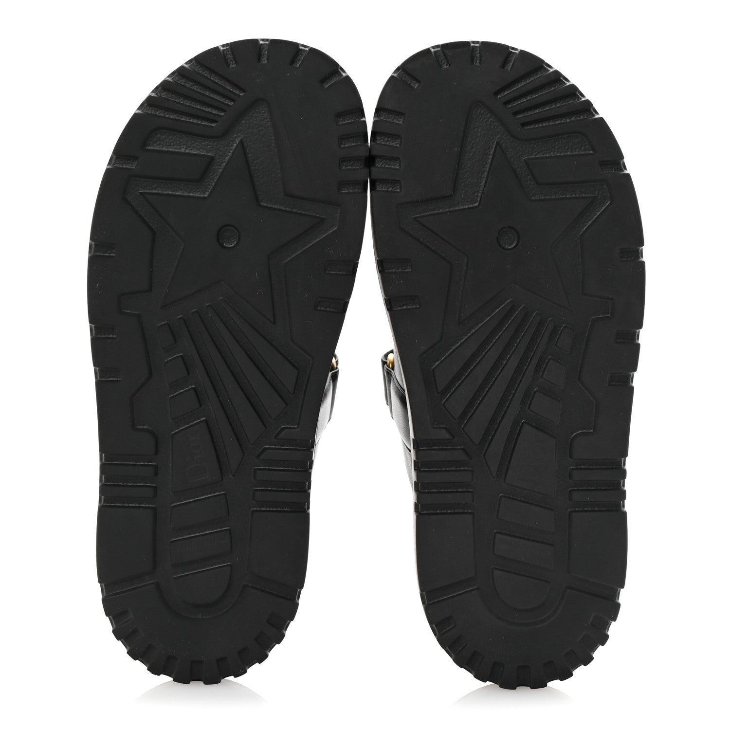 LAMBSKIN DIORACT 10MM SLIDE SANDALS BLACK
