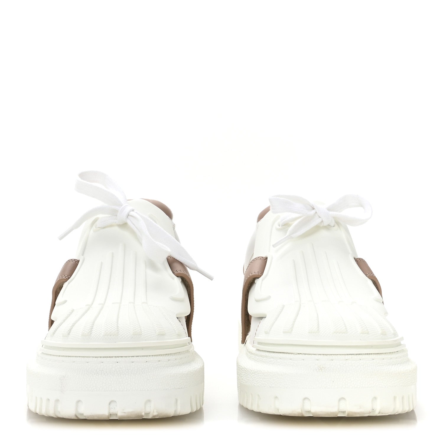 CALFSKIN BI-COLOR DIOR-ID PLATFORM SNEAKERS WHITE NUDE