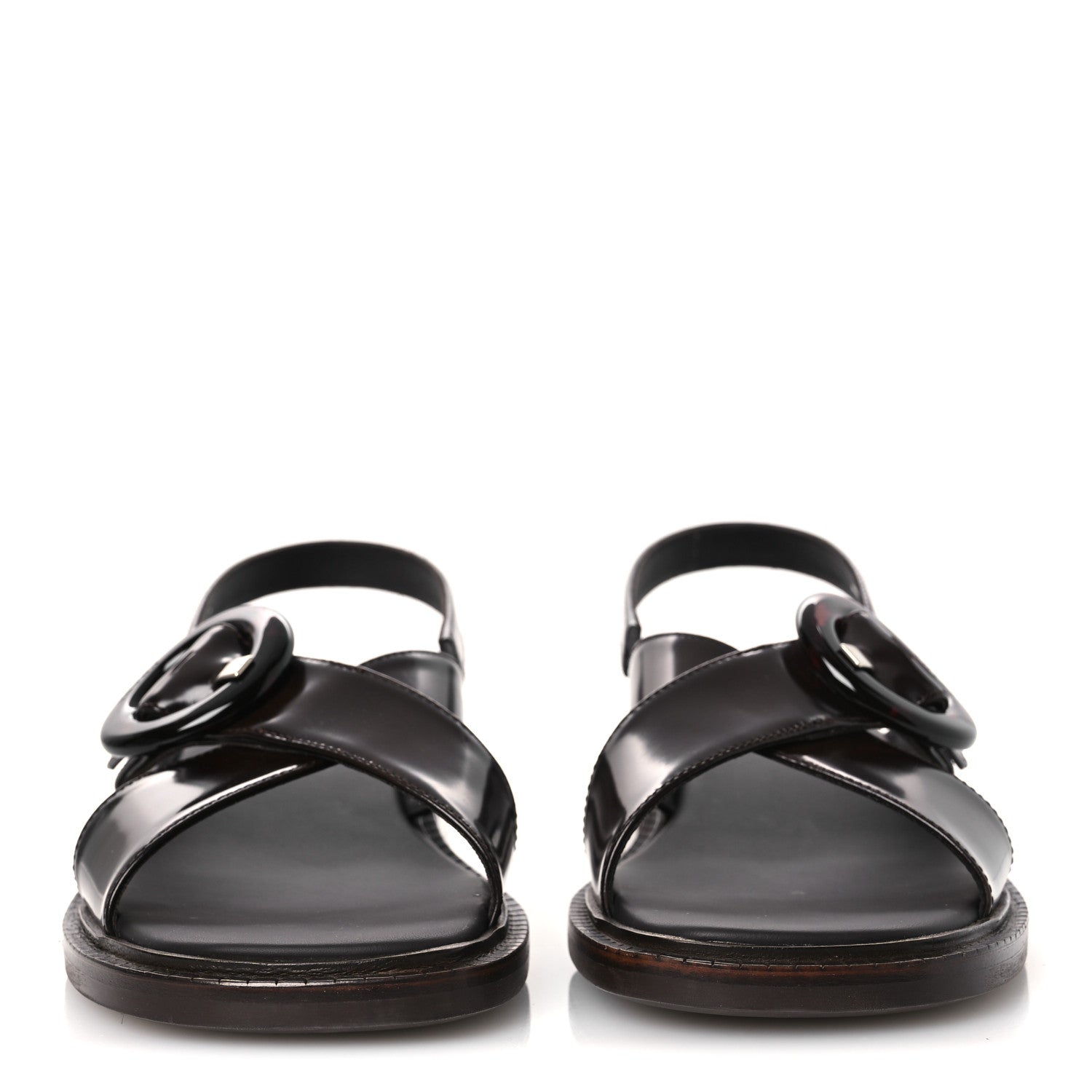 SPAZZOLATO FUME RE-EDITION 1996 BUCKLE SANDALS BRUCIATO