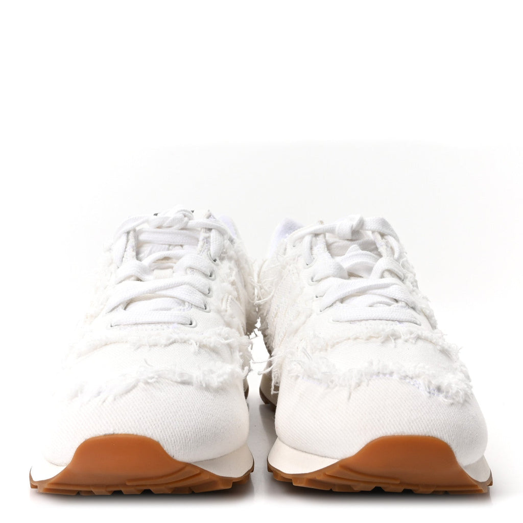 X NEW BALANCE DENIM MARMORIZZATO 574 SNEAKERS WHITE