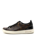 LOUIS VUITTON PATENT MONOGRAM FRONTROW SNEAKER BROWN