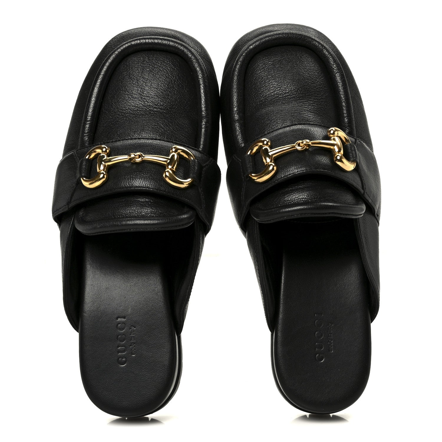GOATSKIN AUROVILLE HORSEBIT MULES BLACK
