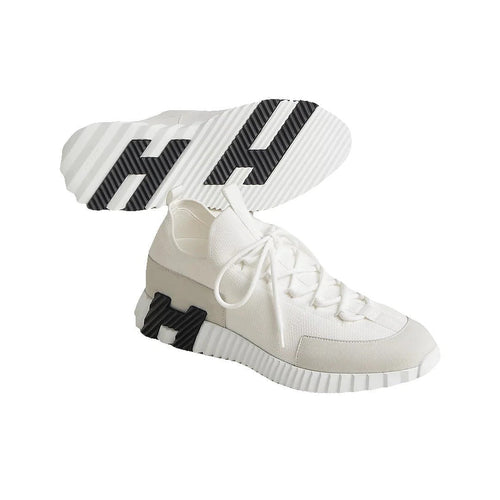 Hermès Lift Slip-On Sneaker - White/Black
