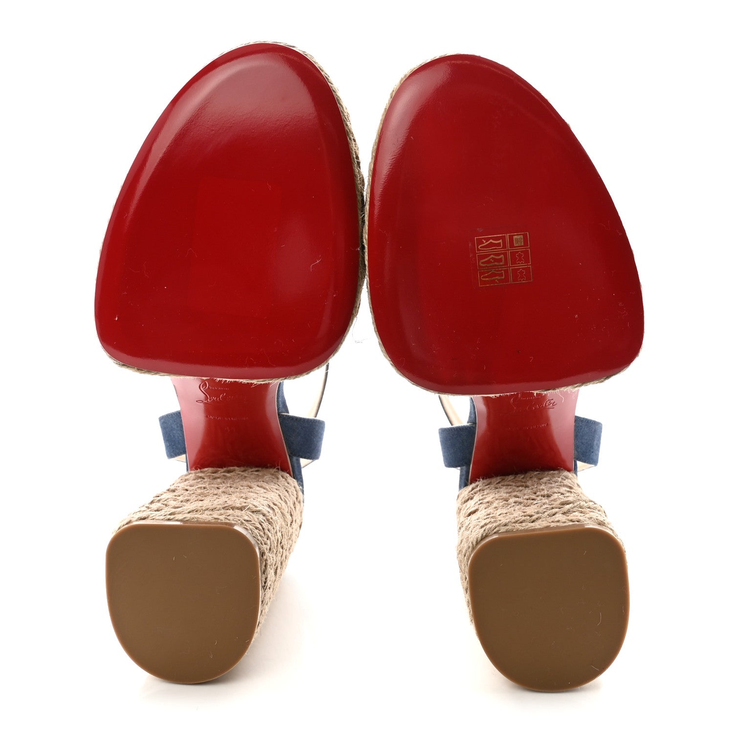 DENIM MARIZA 130 ESPADRILLE SANDALS BLUE NATURAL