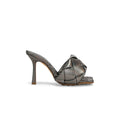 Bottega Veneta Lido Mule Sandals Blossom - Pewter/Gunmetal