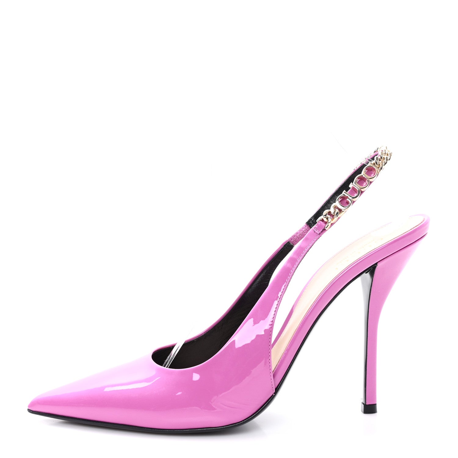 VERNICE CRYSTAL NAPPA CHARLOTTE SIGNORIA 105 SLINGBACK PUMPS LIBRE PINK