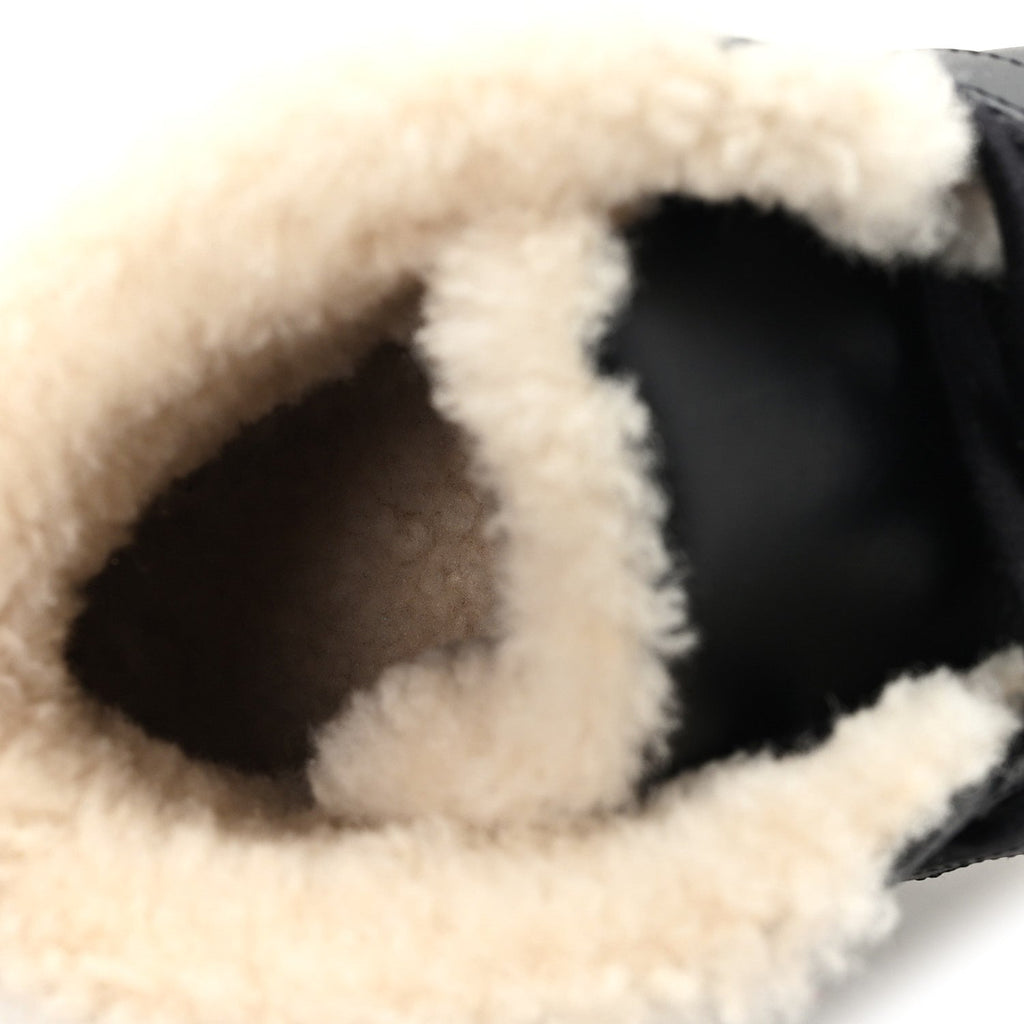 CALFSKIN WOOLSKIN DAYDREAM SNEAKERS BLACK ECRU