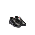 Prada Patent-Leather And Technical-Fabric America's Cup Sneakers - Black