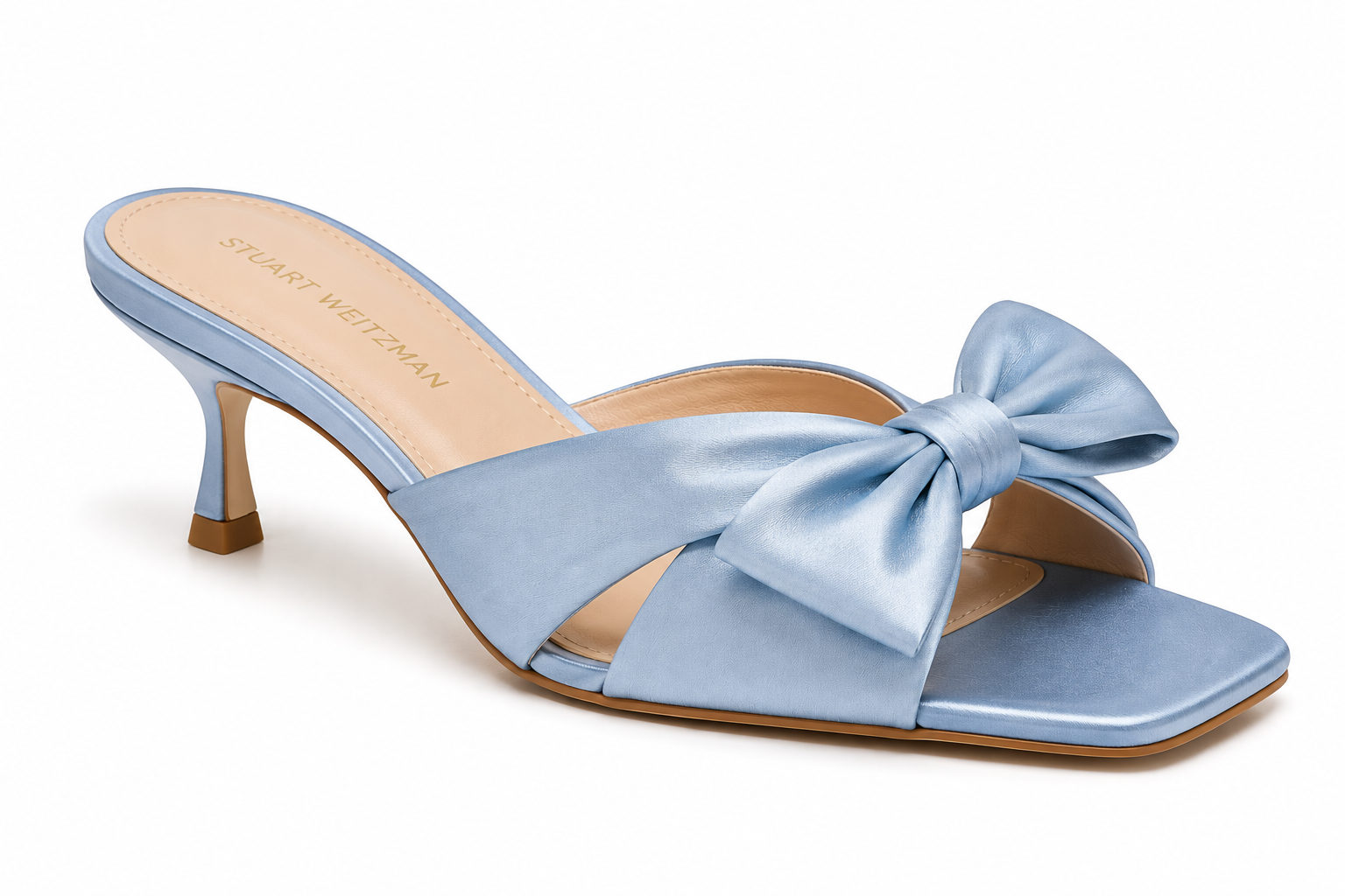 AMELIRA LIGHT BLUE BOW HEEL