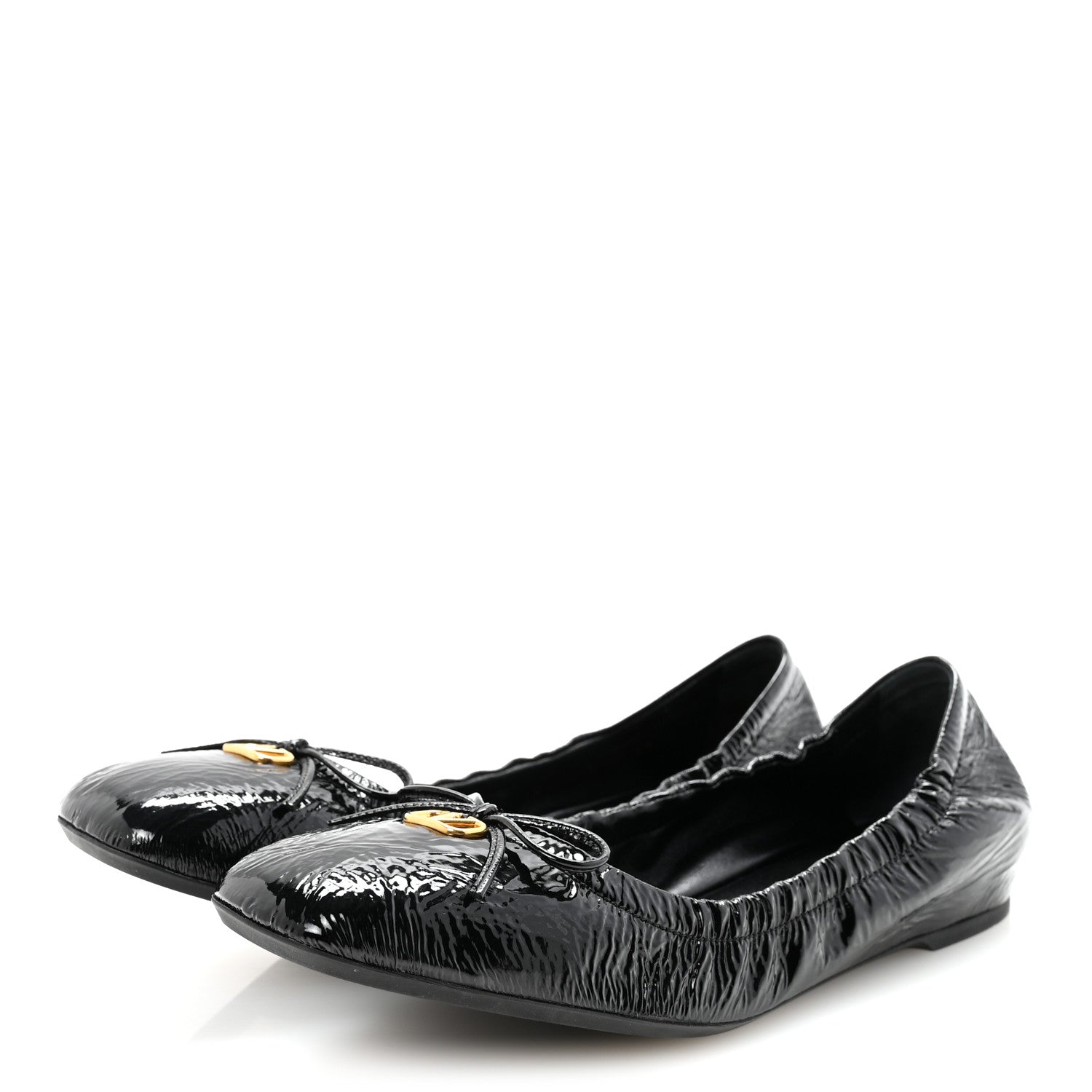 NAPLACK NAPPA VLOGO BOW MARY JANE BALLERINA FLATS BLACK