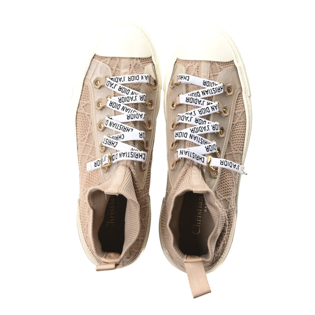TECHNICAL CANNAGE WOMENS WALK'N DIOR HIGH TOP SNEAKERS NUDE