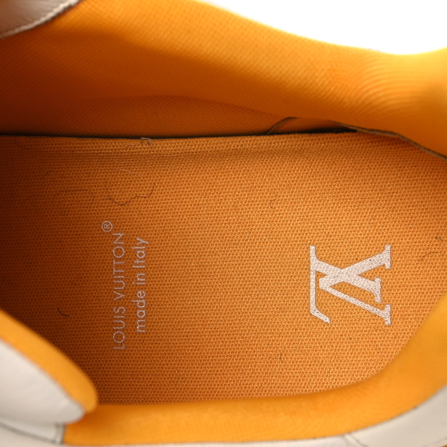 CALFSKIN LV TRAINER SNEAKERS YELLOW