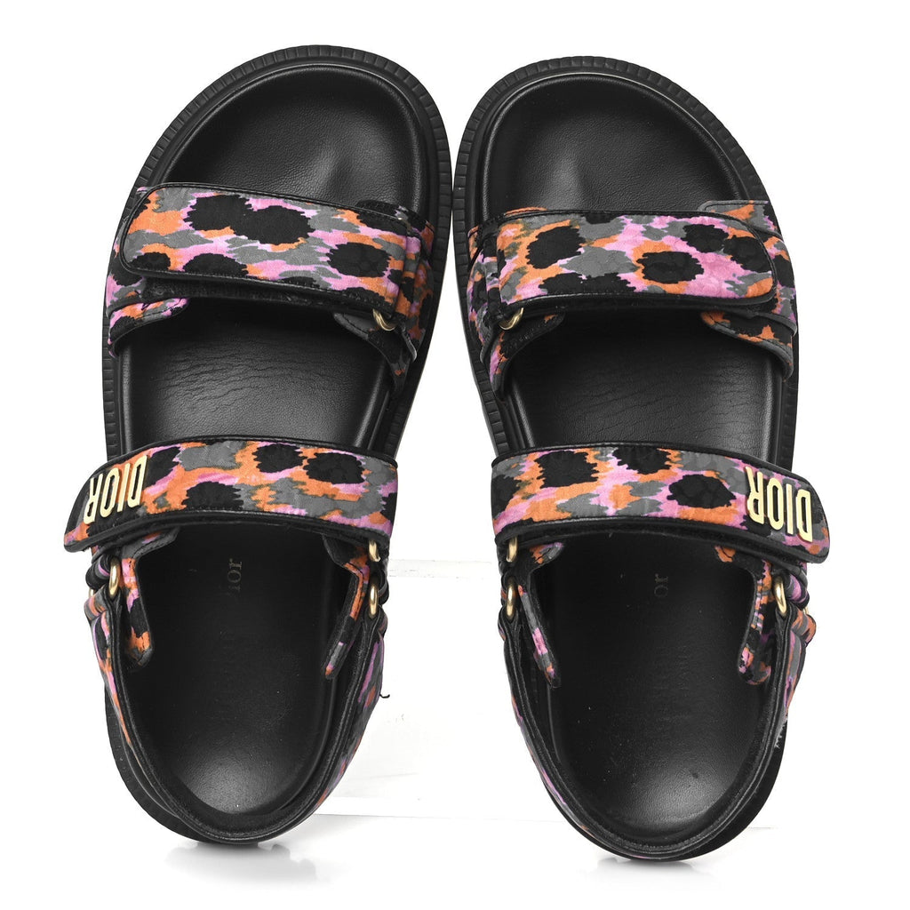 TECHNICAL FABRIC MIZZA PRINT DIORACT SANDALS MULTICOLOR