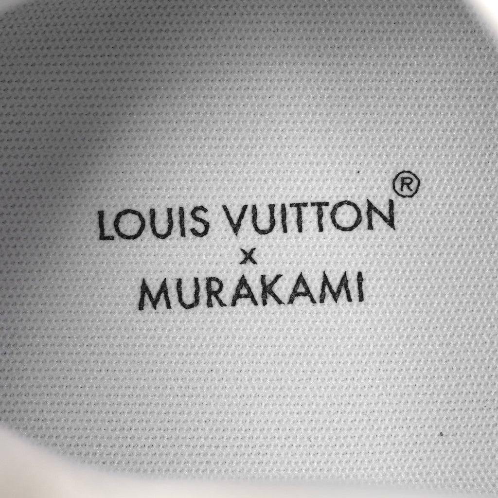 LV X TM CALFSKIN MONOGRAM MULTICOLOR WOMENS LV TRAINER SNEAKERS WHITE MULTICOLOR