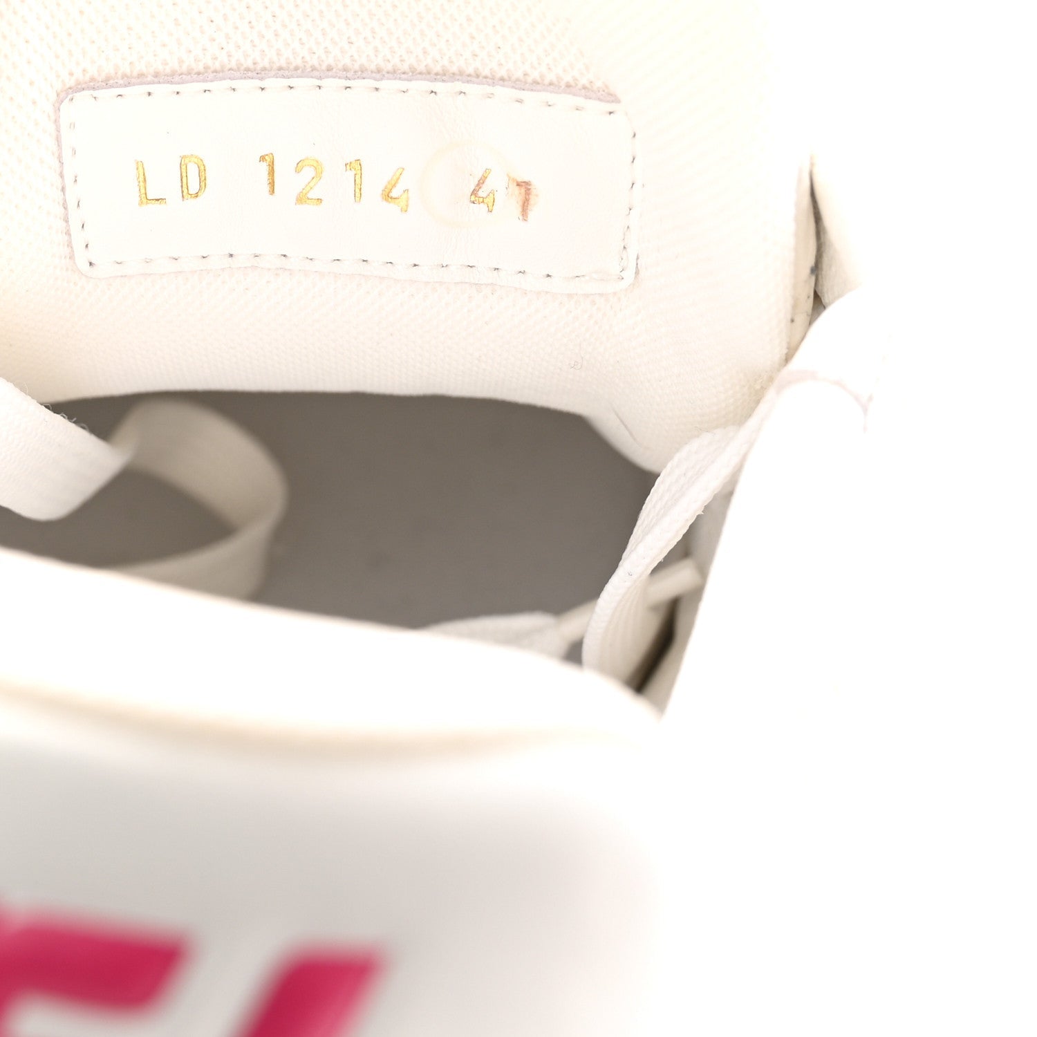 LV X TM EMBOSSED MONOGRAM CHERRY BLOSSOM LV TRAINER SNEAKERS WHITE