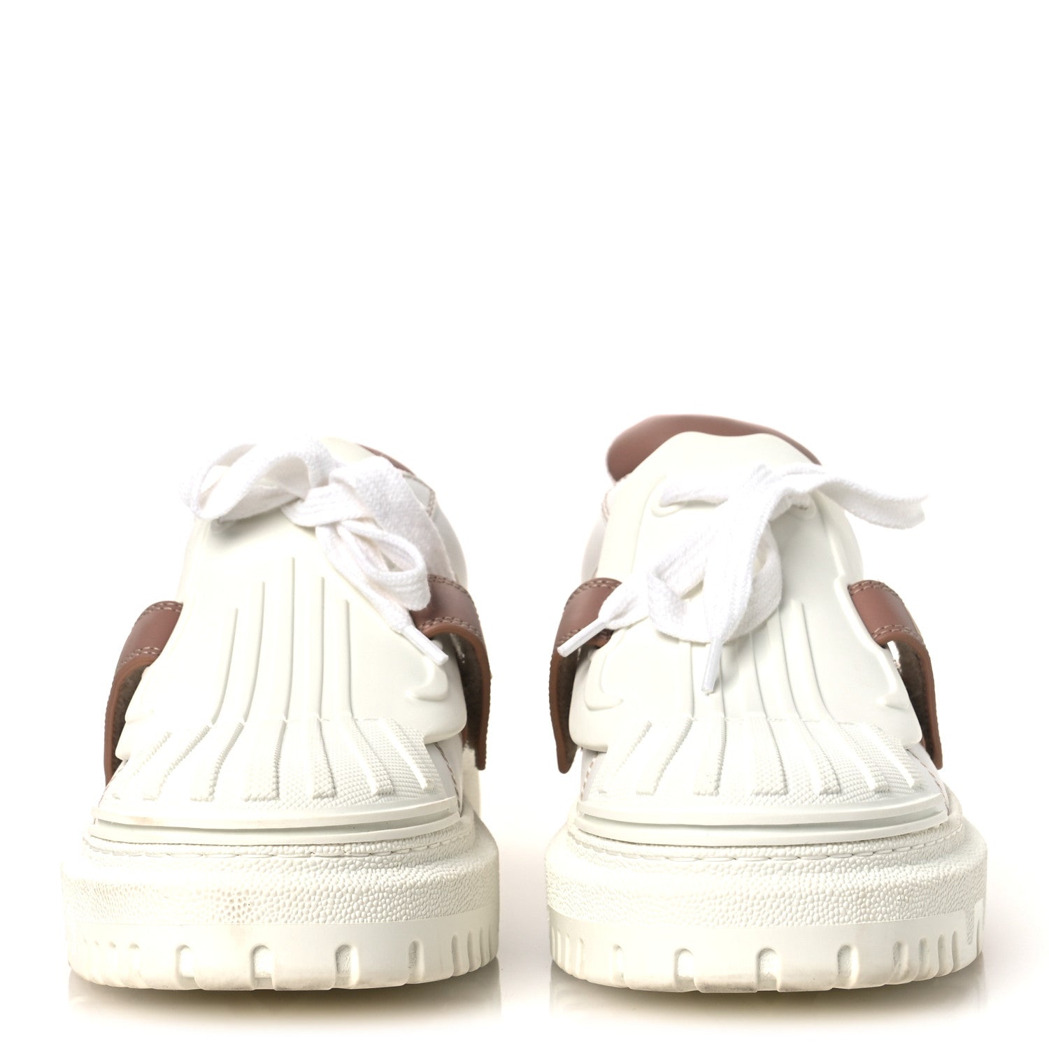 CALFSKIN BI-COLOR DIOR-ID PLATFORM SNEAKERS WHITE NUDE