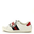 CALFSKIN AYERS WEB BLIND FOR LOVE EMBROIDERED MENS ACE SNEAKERS WHITE