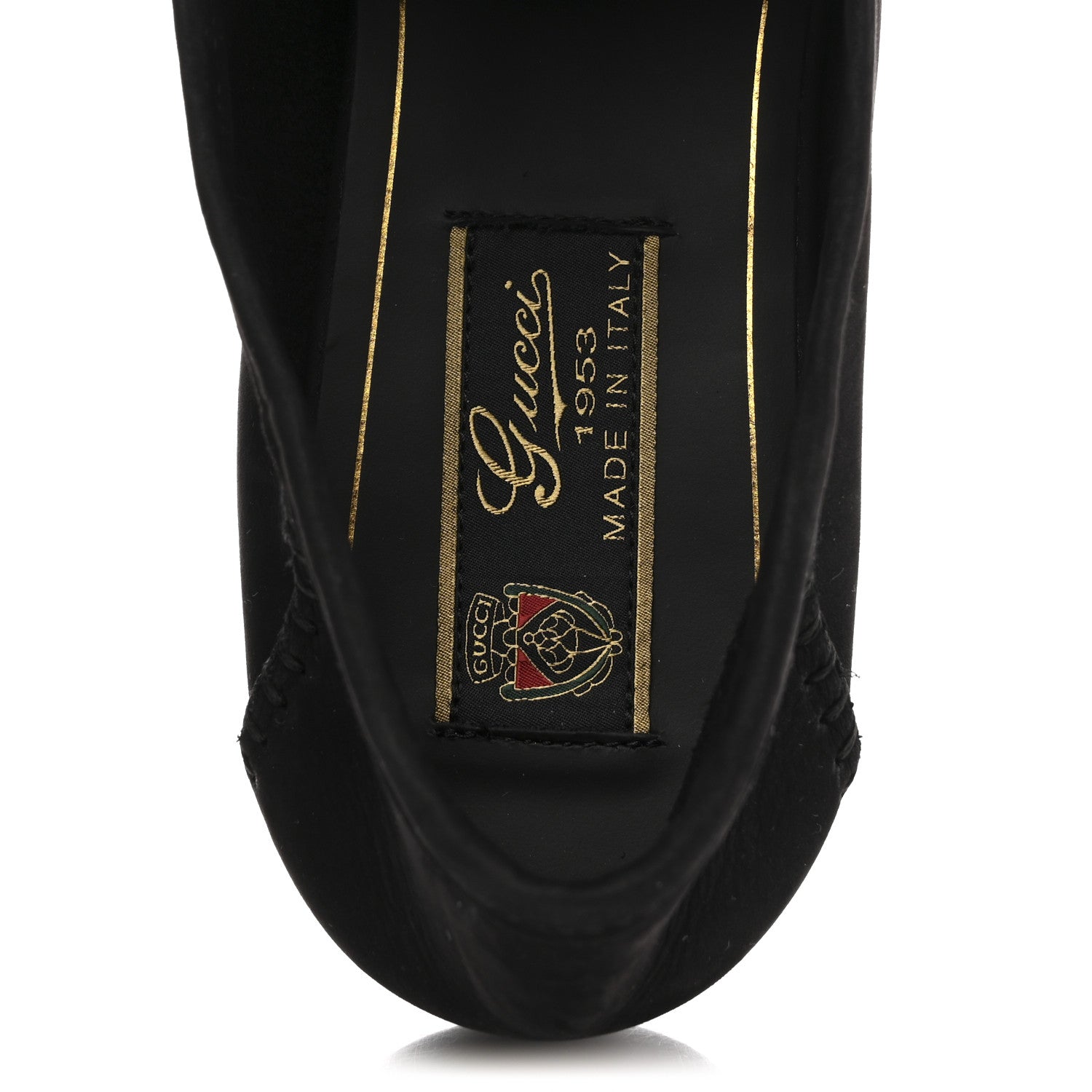 SUEDE CALFSKIN WOMENS 1953 HORSEBIT LOAFERS BLACK