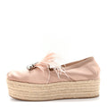 SATIN CRYSTAL PLATFORM ESPADRILLES PINK