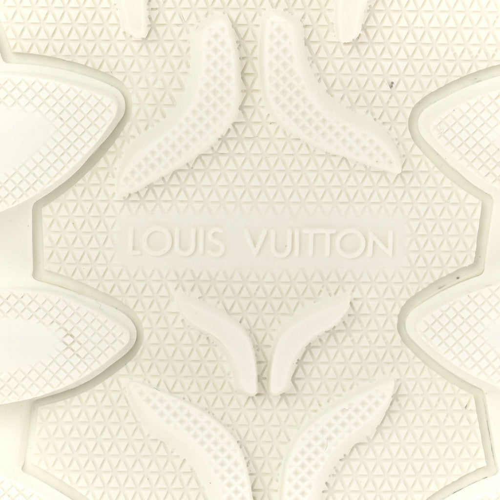 SUEDE CALFSKIN LV RUSH SNEAKERS WHITE
