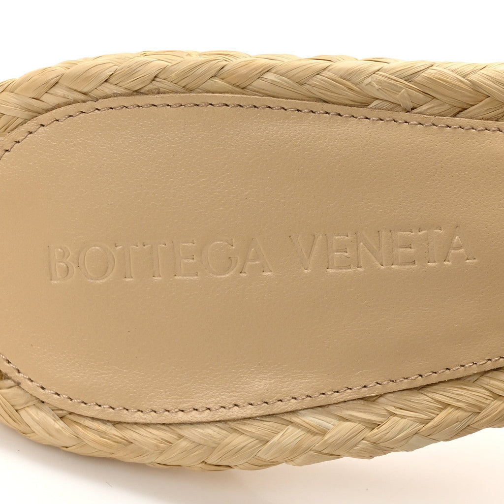 RAFFIA INTRECCIATO LIDO MULE 90 SANDALS CANE SUGAR