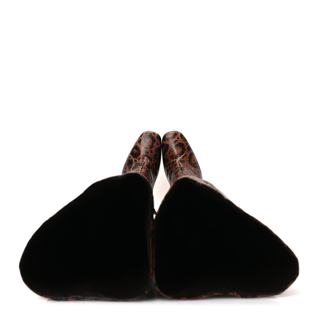 CROC EFFECT CANALAZZO OVER THE KNEE BOOTS BARREL